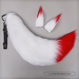 Anime Furry Fox Ear Headband with Tail | Lolita Costume Cosplay Cat Ears Hairpin Tail Prop