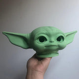 Baby Yoda Head Toy Prop Collection Gift | Inspired by the Star Wars and The Mandalorian Series - WickyDeez