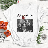 Halloween Horror Friends Tee Top | Pennywise Michael Myers Jason Voorhees Freddy Krueger Saw - WickyDeez