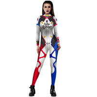 Alternative Harley Quinn D.VA Skin Cosplay Costume Bodysuit (Gloveless & Bootless)