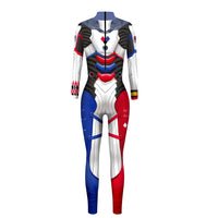 Alternative Harley Quinn D.VA Skin Cosplay Costume Bodysuit (Gloveless & Bootless)