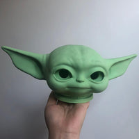 Baby Yoda Head Toy Prop Collection Gift | Inspired by the Star Wars and The Mandalorian Series - WickyDeez