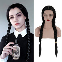 Inspired Made 2022 Wednesday Addams Cosplay Hair Movie & Netflix Show Wig Prop