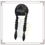 Inspired Made 2022 Wednesday Addams Cosplay Hair Movie & Netflix Show Wig Prop