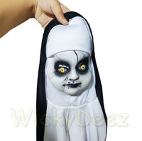 Rare Kids 2018 The Nun Full Costume Conjuring Valak Horror Mask & Veil Cosplay Halloween Outfit-Horror Theme-WickyDeez