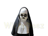 Rare Kids 2018 The Nun Full Costume Conjuring Valak Horror Mask & Veil Cosplay Halloween Outfit-Horror Theme-WickyDeez