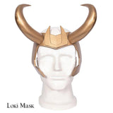 Loki & Sylvie Lady Loki Helmet Horns Mask | Cosplay Costume Accessories Superhero Head Wear - WickyDeez