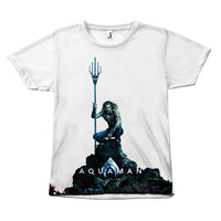 New Aquaman 2018 Movie Jason Momoa Canvas Size - Unisex Tee Shirt-All Over Print-WickyDeez