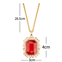 The Sandman Ruby Neckalce King of Dreams Morpheus | Cosplay Costume Red Stone Pendant Prop-WickyDeez | Ben-WickyDeez