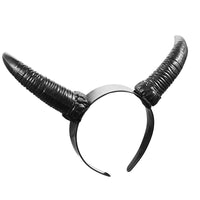 Black Queen Sheep Demon Witch Horn Headwear Cosplay Costume Hairband