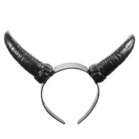 Black Queen Sheep Demon Witch Horn Headwear Cosplay Costume Hairband