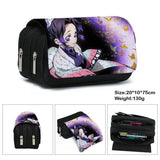 Anime Demon Slayer Pencil Case | Kimetsu No Yaiba Tanjirou Giyuu Cosplay Zipper Student Stationery Wallet School Season Gift-WickyDeez | Ben-WickyDeez