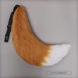 Anime Furry Fox Ear Headband with Tail | Lolita Costume Cosplay Cat Ears Hairpin Tail Prop