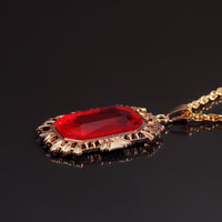 The Sandman Ruby Neckalce King of Dreams Morpheus | Cosplay Costume Red Stone Pendant Prop-WickyDeez | Ben-WickyDeez