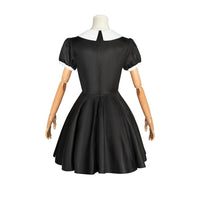 2022 Wednesday Addams Cosplay Costume Dress Optional Hair Wig Props