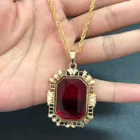 The Sandman Ruby Neckalce King of Dreams Morpheus | Cosplay Costume Red Stone Pendant Prop-WickyDeez | Ben-WickyDeez