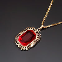 The Sandman Ruby Neckalce King of Dreams Morpheus | Cosplay Costume Red Stone Pendant Prop-WickyDeez | Ben-WickyDeez