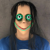 LED MOMO Horror Mask | Hacking Game MO MO Cosplay Costume Prop