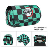 Anime Demon Slayer Pencil Case | Kimetsu No Yaiba Tanjirou Giyuu Cosplay Zipper Student Stationery Wallet School Season Gift-WickyDeez | Ben-WickyDeez