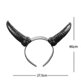 Black Queen Sheep Demon Witch Horn Headwear Cosplay Costume Hairband