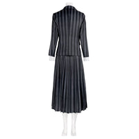 Inspired 2022 Wednesday Addams Cosplay Costume Nevermore Collage School Uniform Suit Coat Prop