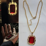 The Sandman Ruby Neckalce King of Dreams Morpheus | Cosplay Costume Red Stone Pendant Prop-WickyDeez | Ben-WickyDeez