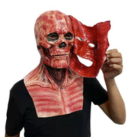 Horrific Scary Bloody Skull Clown Joker Mask | Double Layer Skeleton Demon Killer Cosplay Halloween Horror Mask-WickyDeez | Ben-WickyDeez