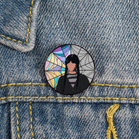 Wednesday Addams & Enid Sinclair Rainbow Nevermore Badge Pins