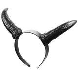 Black Queen Sheep Demon Witch Horn Headwear Cosplay Costume Hairband