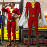 2019 Shazam Movie Custom Made Complete Shazam Cosplay Costume | With or Without Boots | or Cape Only - Free Shipping-DC Comics Cosplay-WickyDeez