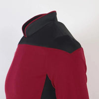 Star Trek TNG Cosplay Costume Red Shirt Starfleet Operations Uniforms + Badge Set - WickyDeez