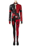 NEW Suicide 2 Harley Quinn Full Costume | Red & Black Jester Punk Cosplay Outfit Set Options - WickyDeez