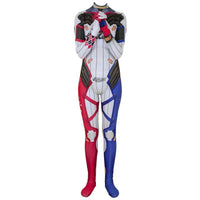 Suicide Squad Harley Quinn D.VA Skin Cosplay Costumes Lycra Spandex Bodysuit (Adult & Kids Sizes) - WickyDeez