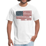 Premium USA Men's T-Shirt American Flag Tee Top - WickyDeez