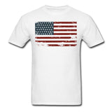 Premium USA Men's T-Shirt American Flag Tee Top - WickyDeez