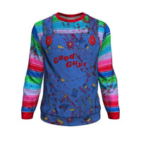 NEW Good Guys Chucky Handcrafted Premium 3D Graphic Sweatshirt Unisex Jumper-Chucky-WickyDeez