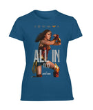 ALL IN Wonder Woman Justice League Premium Performance Womens T-Shirt-DC Comics Cosplay-WickyDeez