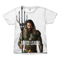 Aquaman Justice League Jason Mamoa Canvas Size - Unisex Tee Shirt-DC Comics Cosplay-WickyDeez