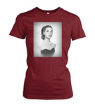 Audrey Hepburn Classic Style Womens Crew Tee-Women's Tops-WickyDeez