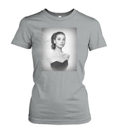 Audrey Hepburn Classic Style Womens Crew Tee-Women's Tops-WickyDeez