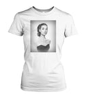 Audrey Hepburn Classic Style Womens Crew Tee-Women's Tops-WickyDeez