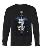 Batman I CAN SAVE THE WORLD ALONE Crew Neck Long Sleeve Sweatshirt-DC Comics Cosplay-WickyDeez