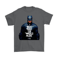 Batman Justice League 2017 - I Can Save The World Alone (Special Edition) Gildan Mens T-Shirt-DC Comics Cosplay-WickyDeez