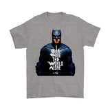 Batman Justice League 2017 - I Can Save The World Alone (Special Edition) Gildan Mens T-Shirt-DC Comics Cosplay-WickyDeez