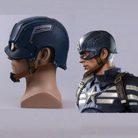 Captain America Helmet Avengers Age of Ultron Infinity War Steve Rogers Cosplay Helmet Mask-Marvel Comics Cosplay-WickyDeez