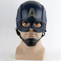 Captain America Steve Rogers Avengers Cosplay Helmet Mask Prop-Marvel Comics Cosplay-WickyDeez