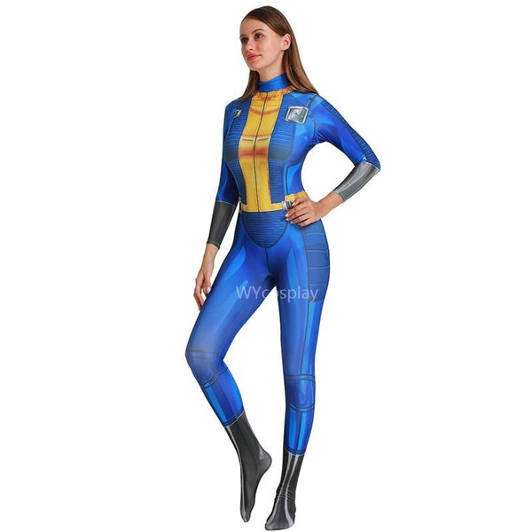 Deluxe Fallout 4 Vault Cosplay Game Character Costume Women & Kids - WickyDeez