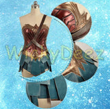 Custom Size Wonder Woman Justice League Complete Cosplay Costume + Boots & Lasso-DC Comics Cosplay-WickyDeez