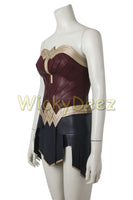 Custom Size Wonder Woman Justice League Cosplay Costume with Boots & Lasso-DC Comics Cosplay-WickyDeez