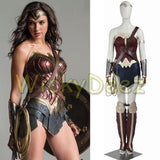 Custom Size Wonder Woman Justice League Cosplay Costume with Boots & Lasso-DC Comics Cosplay-WickyDeez